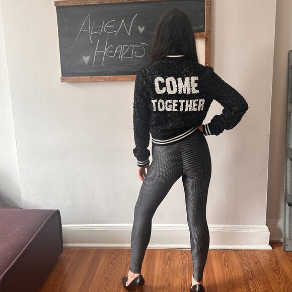 Alice + Olivia 'The Beatles' Come Together Sequin Jacket - Picture 4 of 4